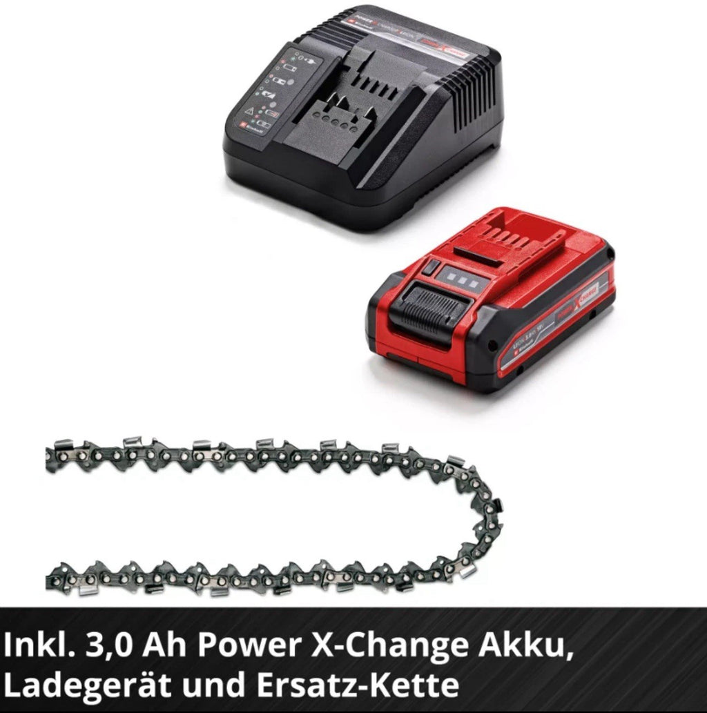 Einhell Akku Kettensäge GE-LC 18/25 Li Kit inkl. 1 x 3.0Ah + Ladegerät-NEU & OVP1