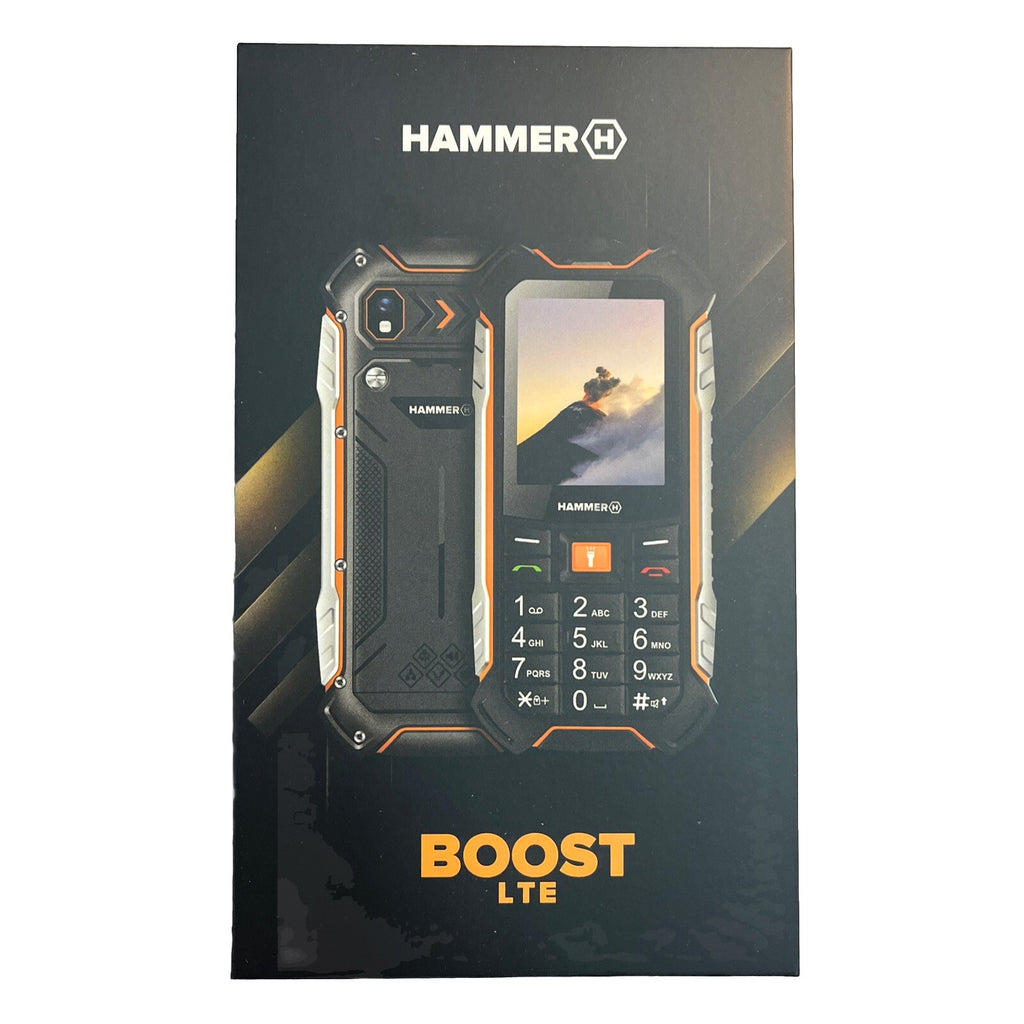 HAMMER Baustellen Handy Boost LTE, 2,4" Display, 3500 mAh, 256 MB Schwarz-Orange3