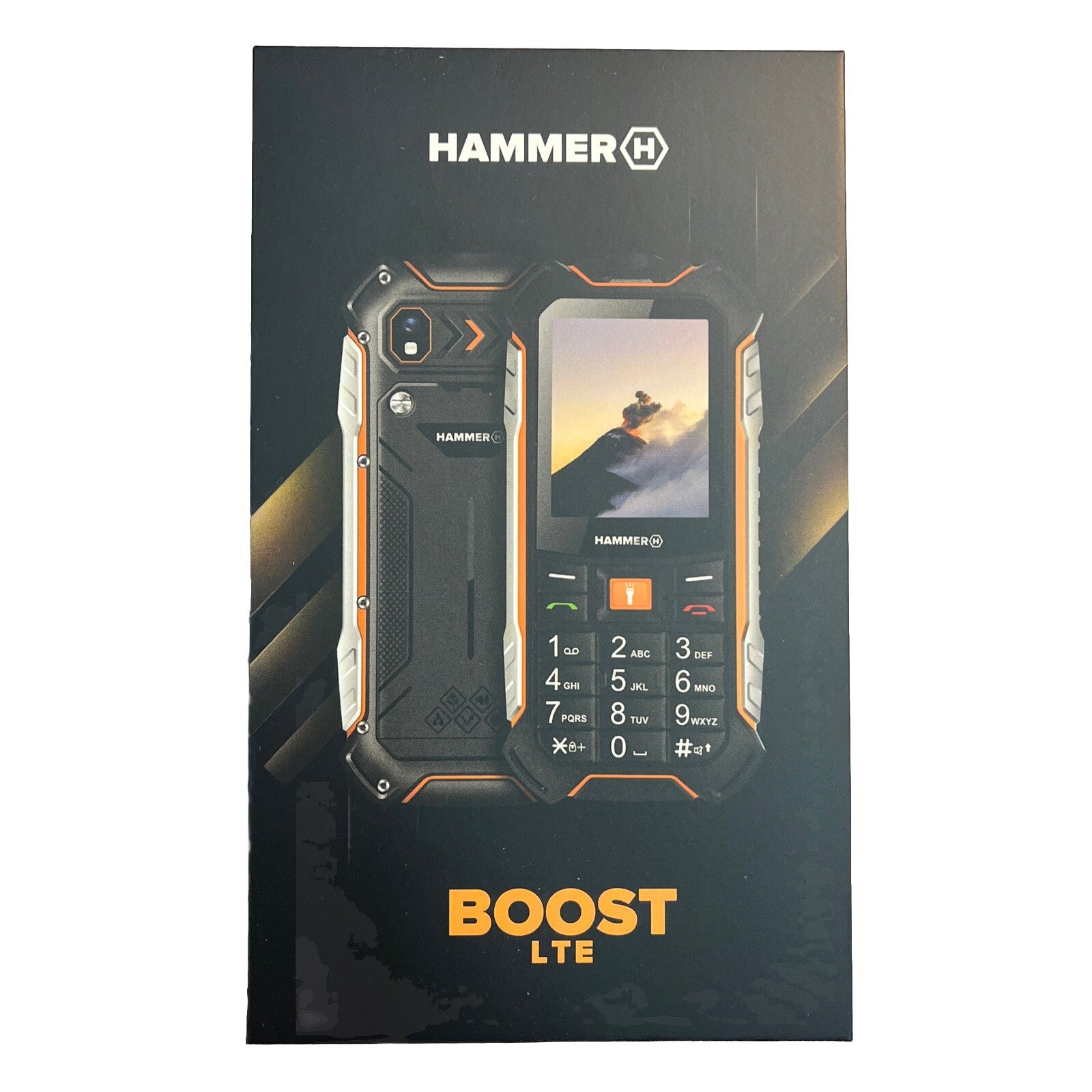HAMMER Baustellen Handy Boost LTE, 2,4" Display, 3500 mAh, 256 MB Schwarz-Orange3
