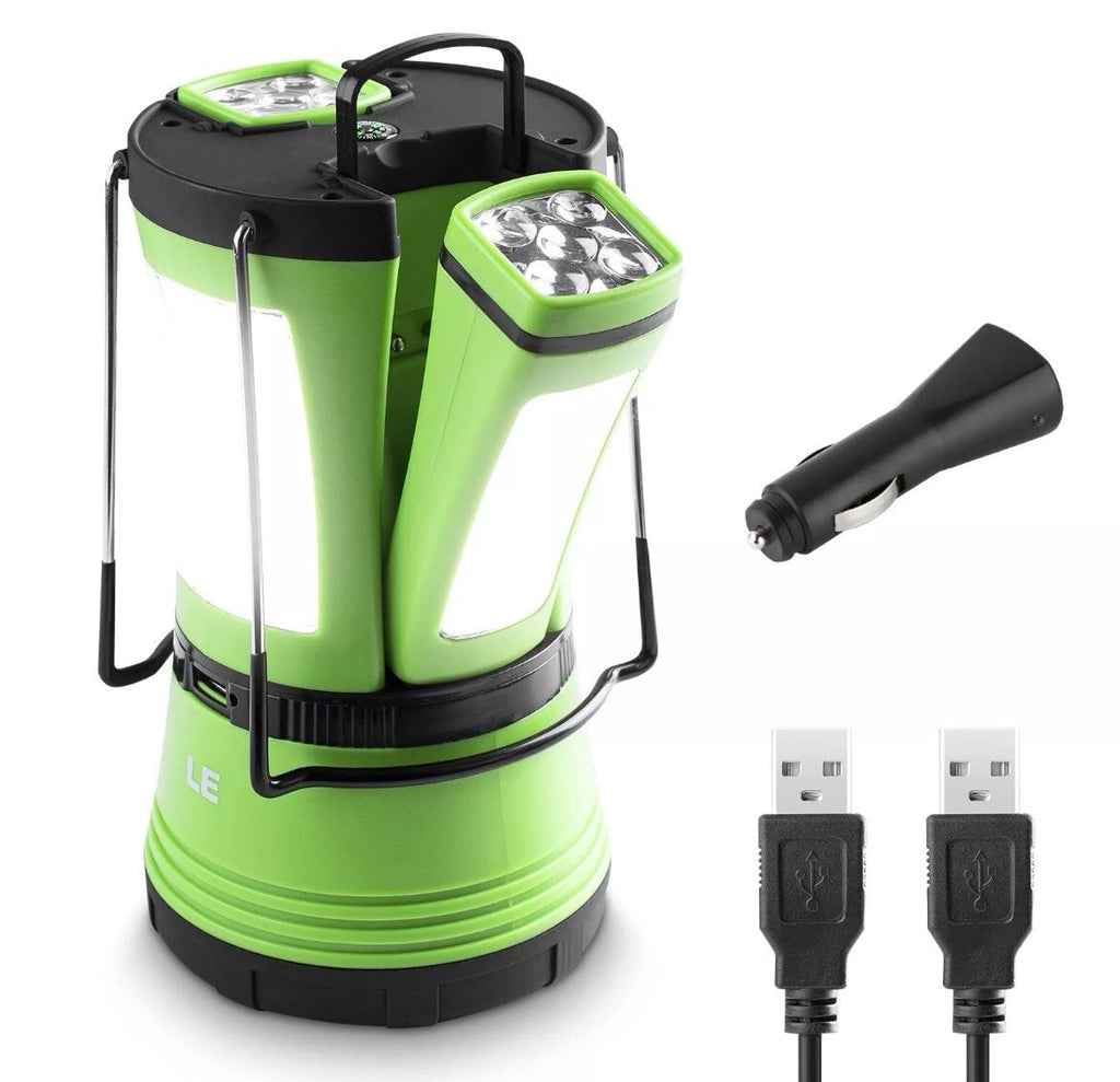 LE Lighting EVER Lampe Camping Rechargeable Lanterne LED 600lm avec 2 Mini0