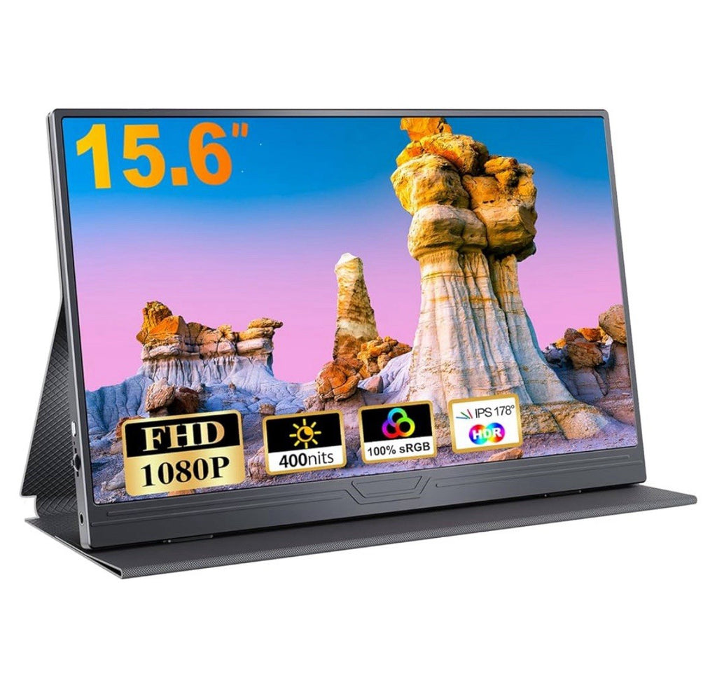 Portable Monitor 15,6 Zoll Tragbarer IPS Bildschirm FHD 1920x1080 HDMI0