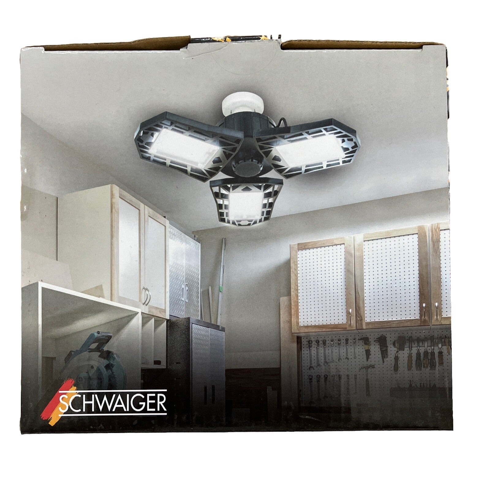 Schwaiger - WLED1360 360Grad LED Garagen/Werkstattleuchte 35W E27 3200Lumen G1050