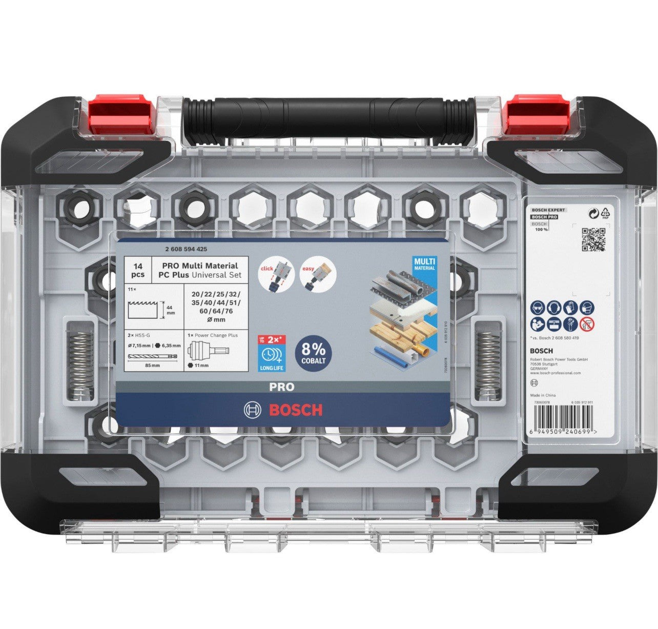 Bosch Zubehör Pro Multi Material Power Change Plus Lochsägen-Set, 20 - 76 mm,...1