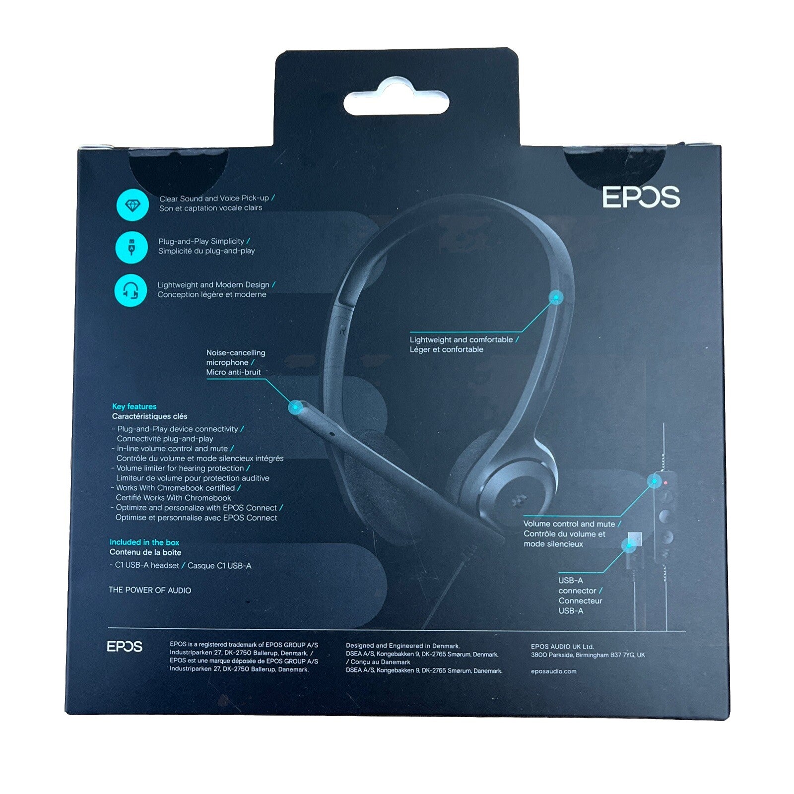 EPOS C1 Vielseitiges Business-Headset Mit Universellem 3,5-Mm-Klinkenstecker,1