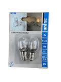 2x Unitec LED Leuchtmittel Kerzen 1W E14 Lampe 8.5 Lumen0