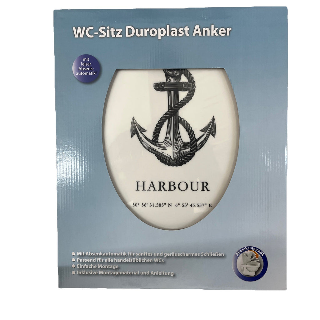 Toilettendeckel Duroplast Anker | Absenkautomatik | WC-Sitz1