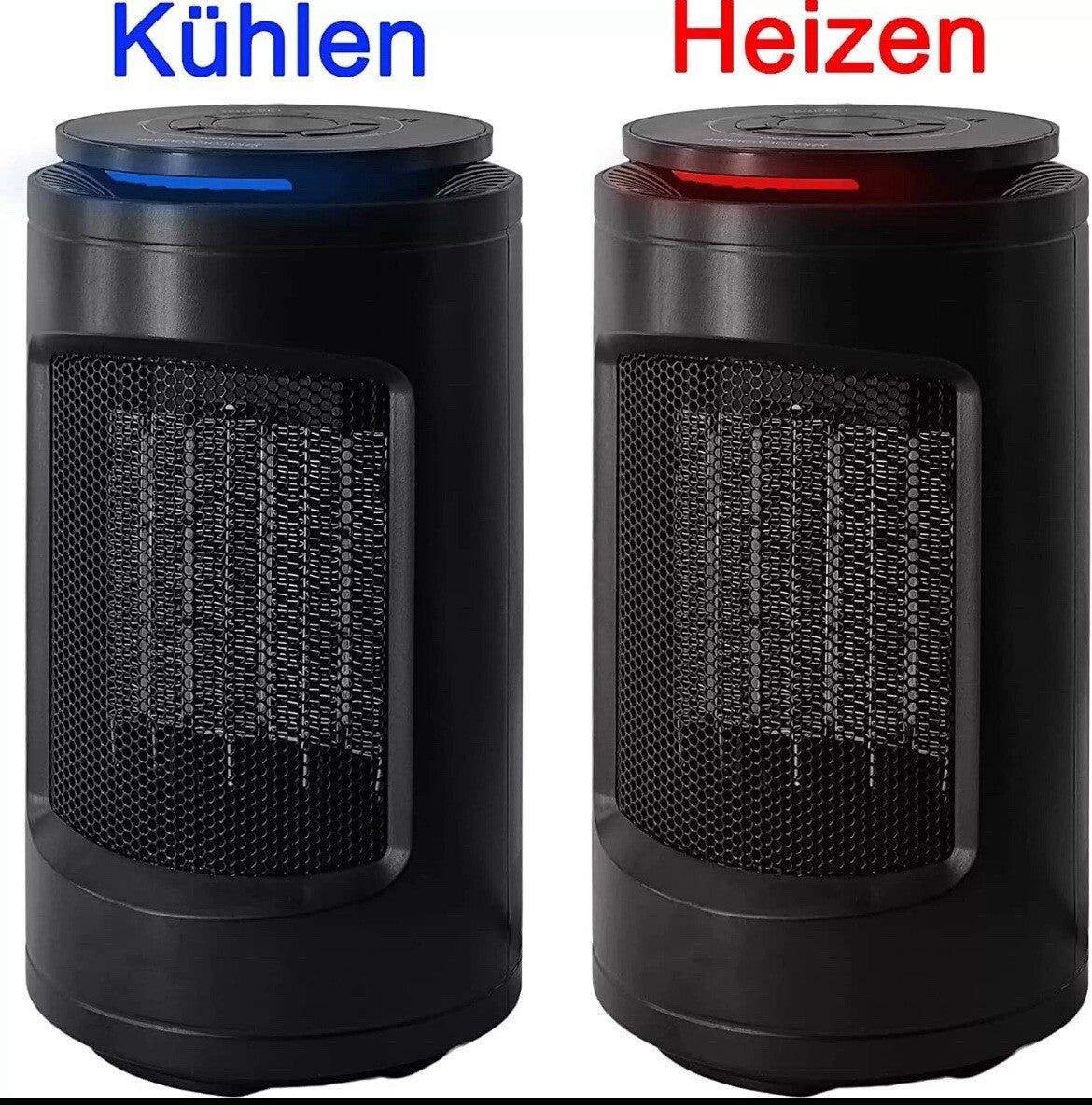 Tischheizung Heizlüfter Keramikheizlüfter Heizung Heizgerät Heizlüfter 1200W 2