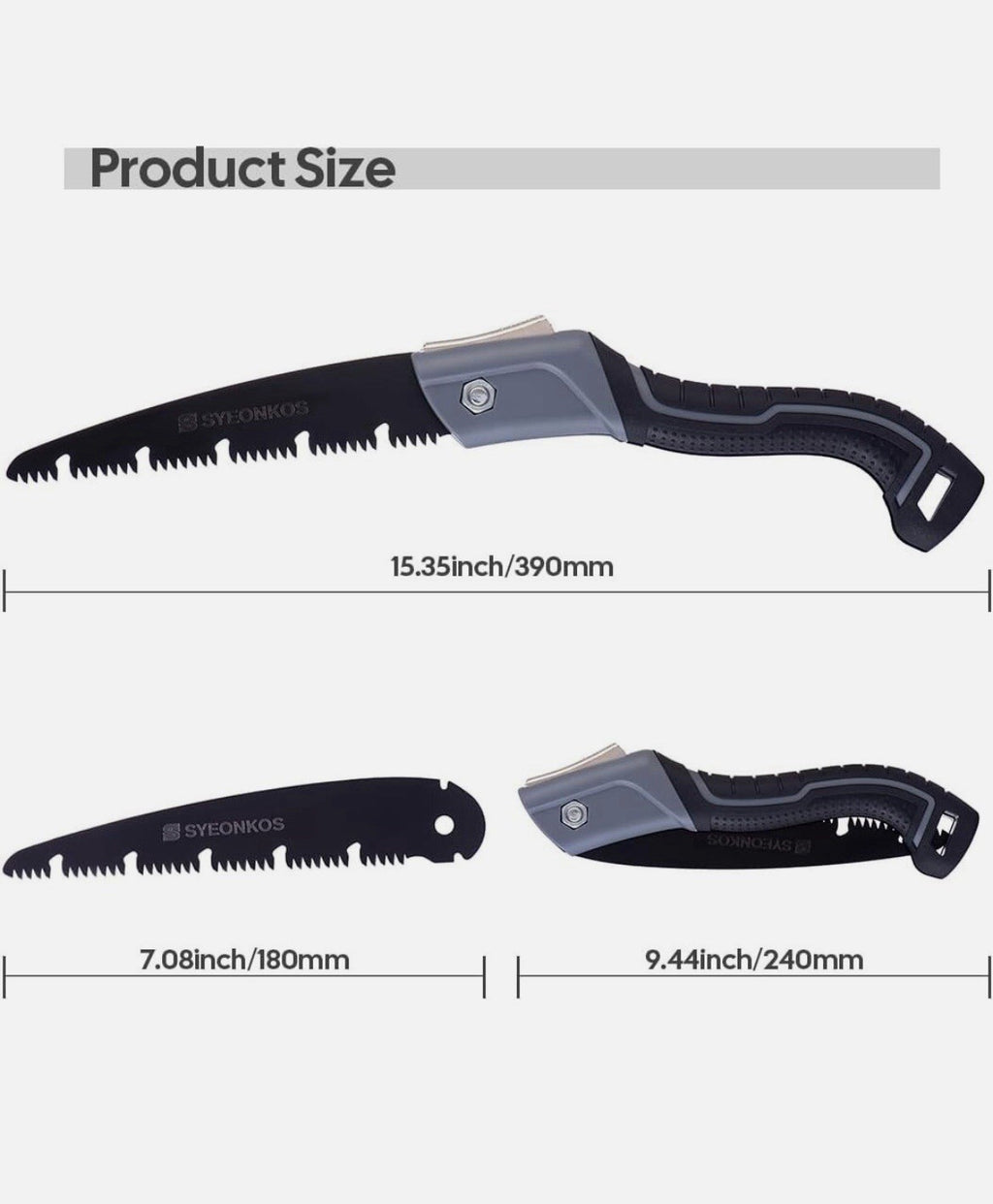 SYEONKOS SU-1 Klappsäge Astsäge Safety Lock Garten Camping Karbonstahl1