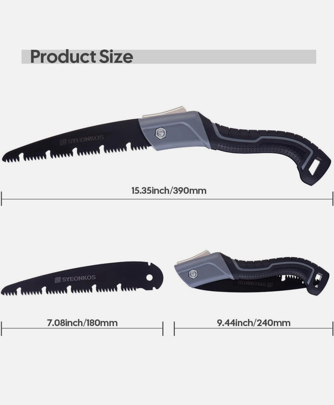 SYEONKOS SU-1 Klappsäge Astsäge Safety Lock Garten Camping Karbonstahl1