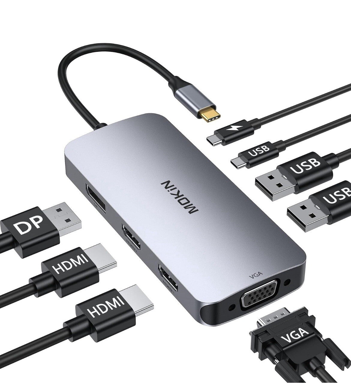 Mokin USB-C Hub Multiport Hub HDMI NEU In OVP0
