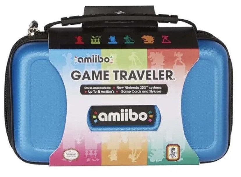 amiibo Tasche blau für Nintendo New 3DS / 3DS Konsole Figuren Spiele NA50
