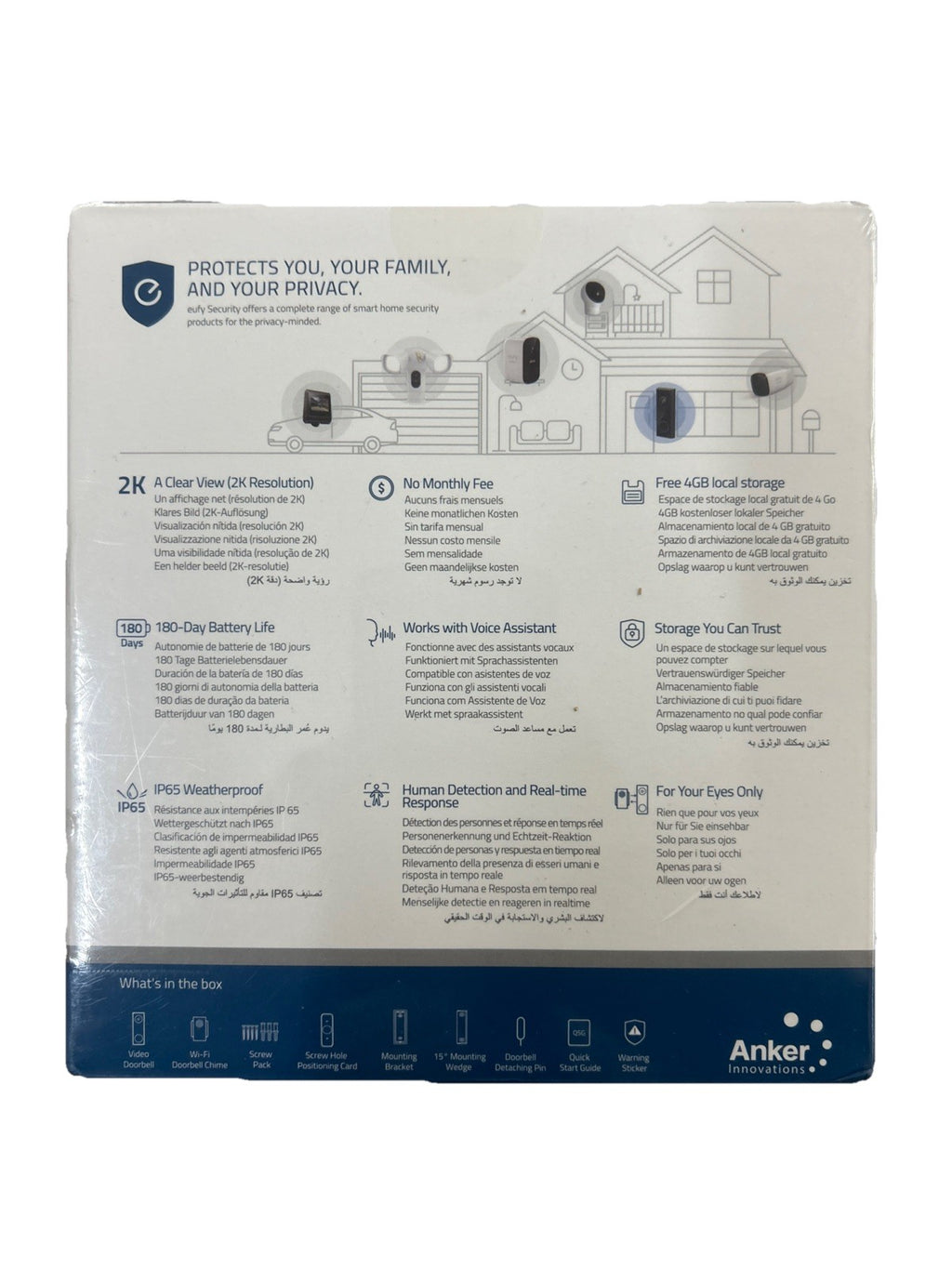 Eufy Security Video Doorbell S210 2K HD Kabellos Video-Türklingel1