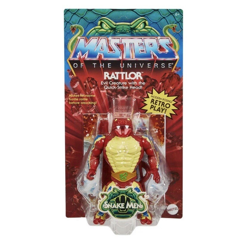 Rattlor Snake Men Masters Of The Universe Origins MotU Figur HKM67 EU Mattel0