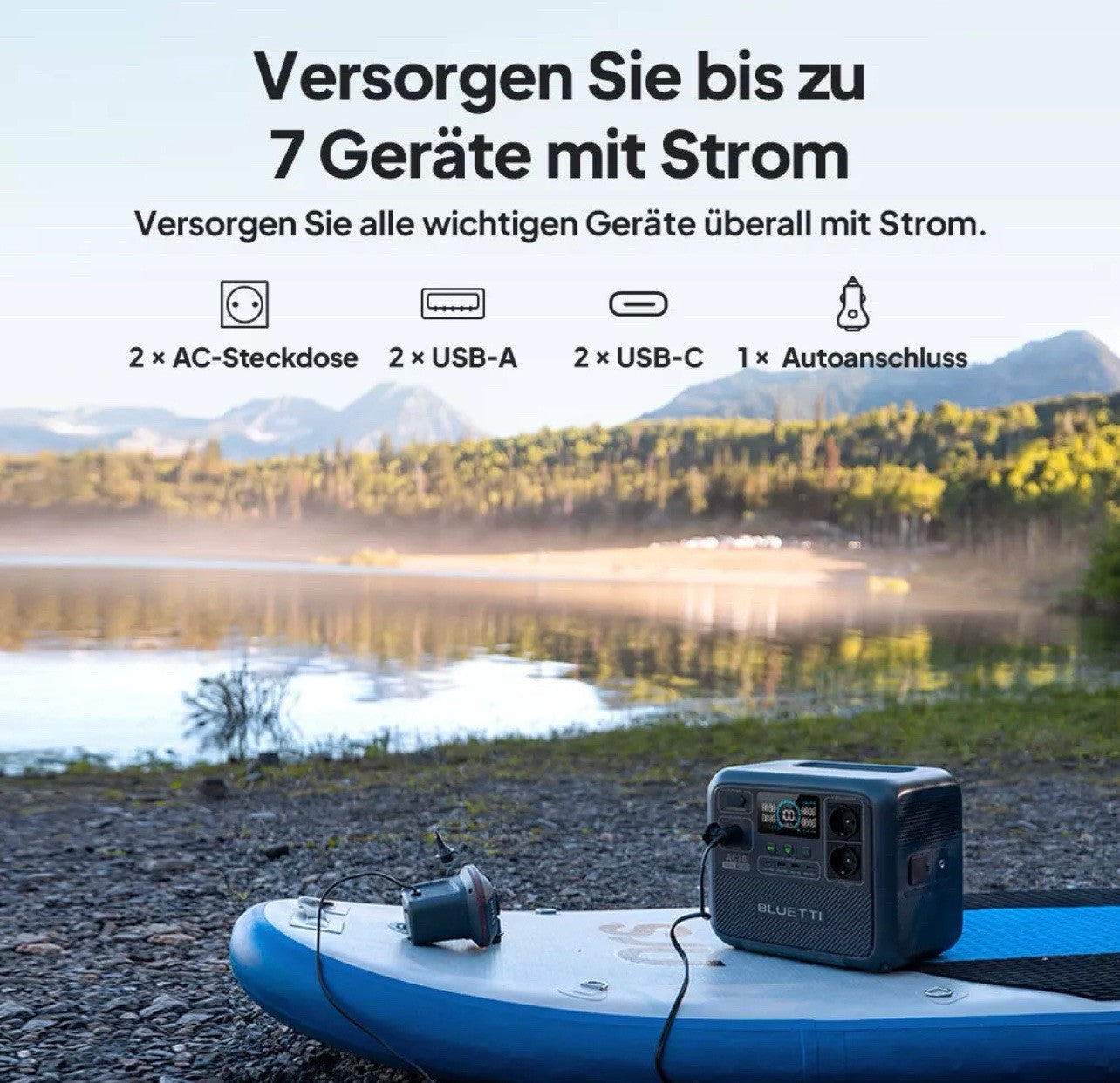 BLUETTI AC70 Powerstation 1000W Generator LiFePO4 768Wh1