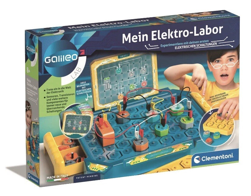 Clementoni Galileo 59292 Mein Elektro-Labor Experimentierkasten  Stromkreis Neu0