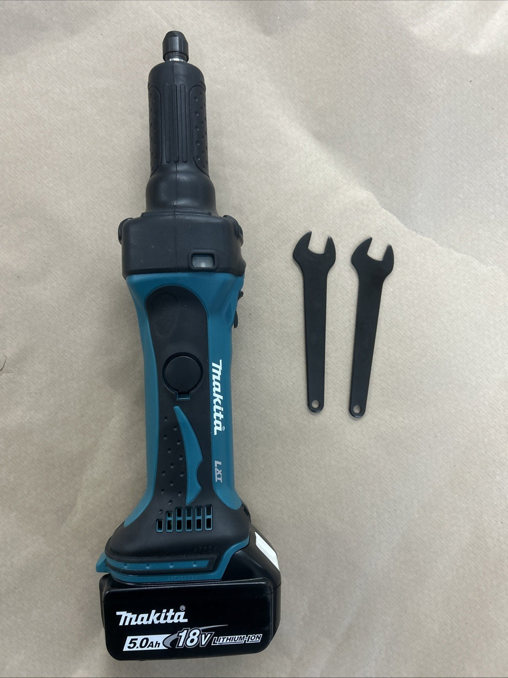 MAKITA DGD800Z Akku-Geradschleifer 18,0 V (mit Akku 5.0Ah , ohne Ladegerät0