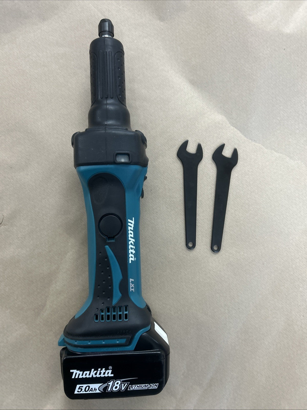 MAKITA DGD800Z Akku-Geradschleifer 18,0 V (mit Akku 5.0Ah , ohne Ladegerät0