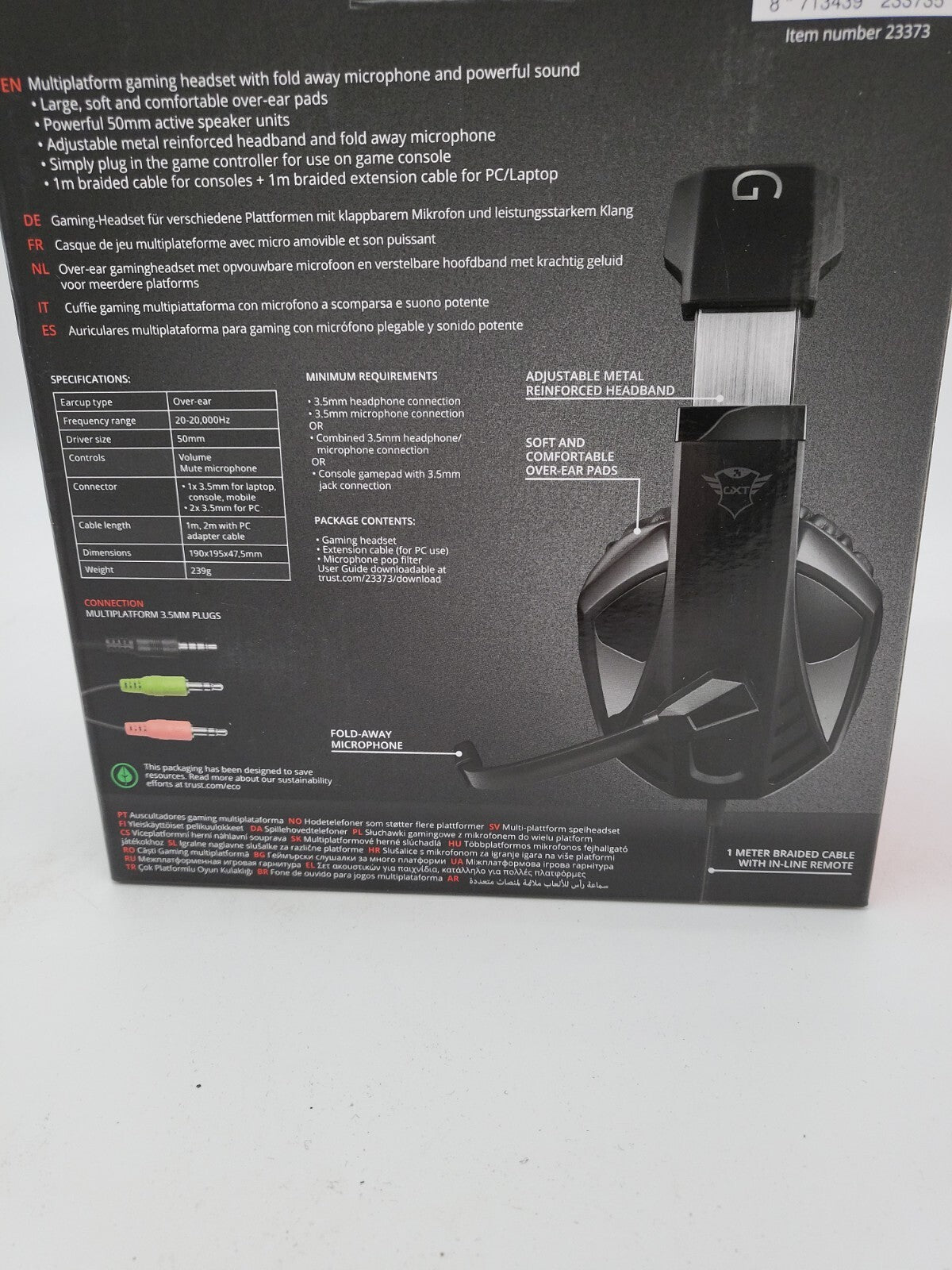 Trust GXT 412 Celaz Headset ohrumschließend NEU!2