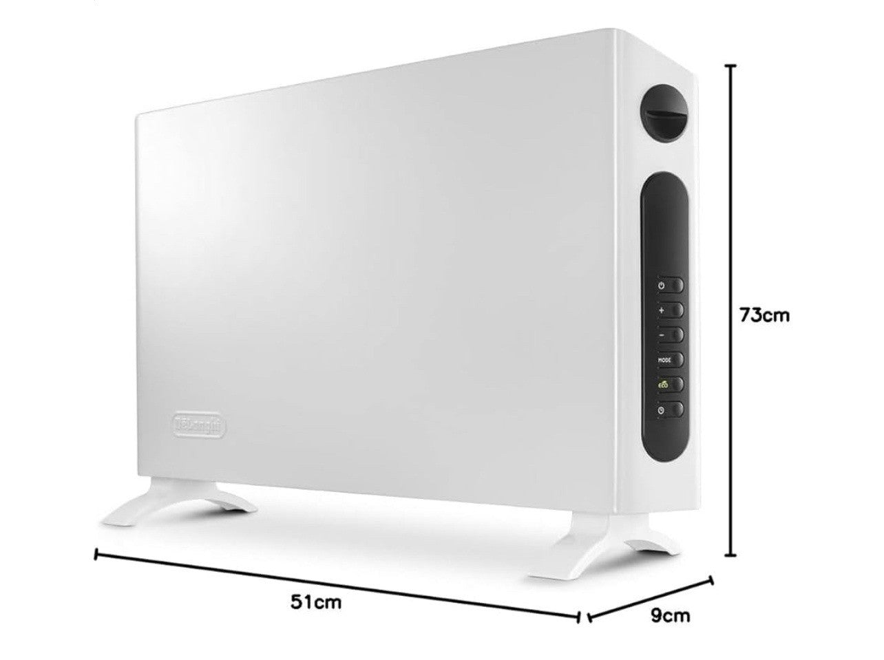 De'Longhi HSX4320E Slim Elektroheizgerät 2400 W für bis zu 60 m³ Timer3