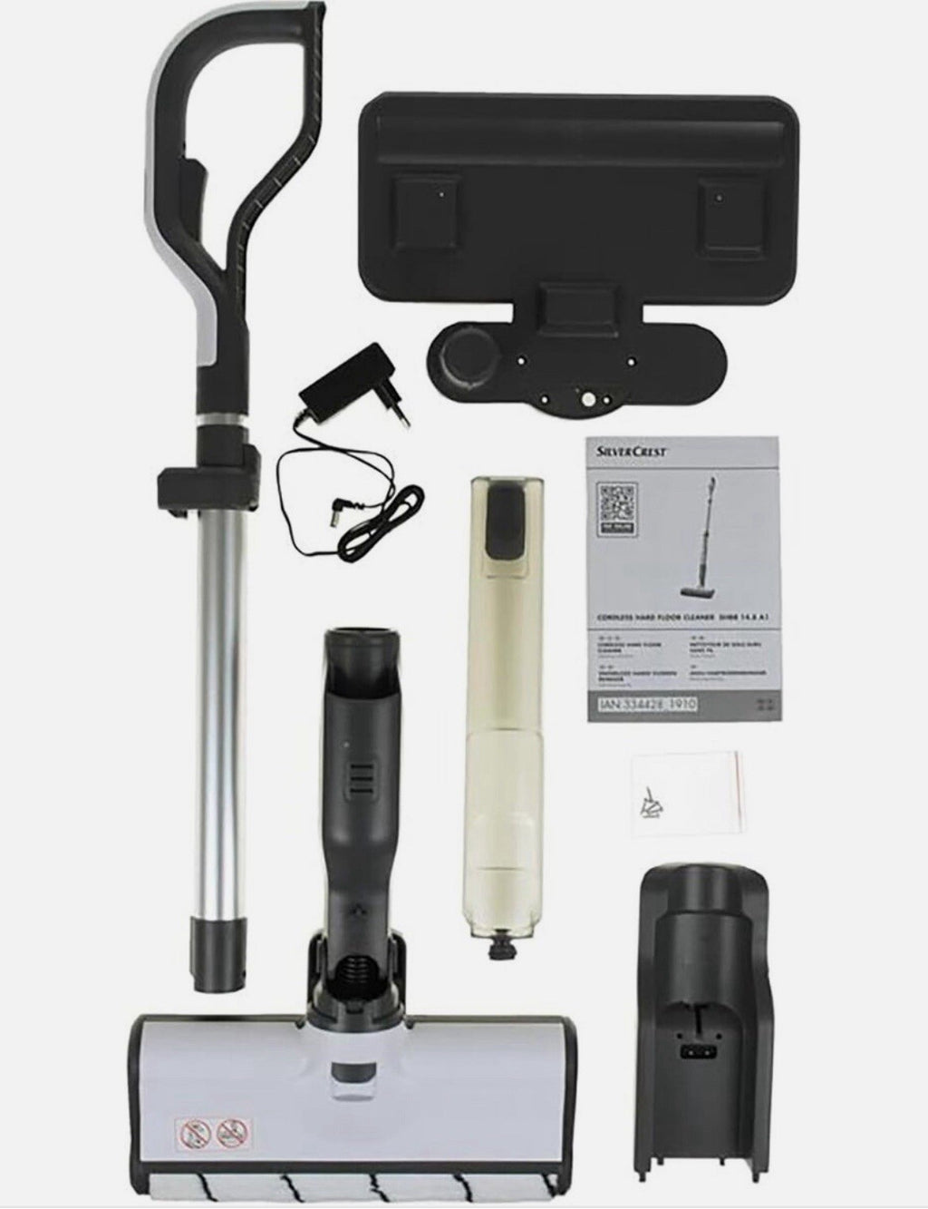 SilverCrest Akku-Hartbodenreiniger 2-Tank-System & Ladestation Fliesen, Laminat2