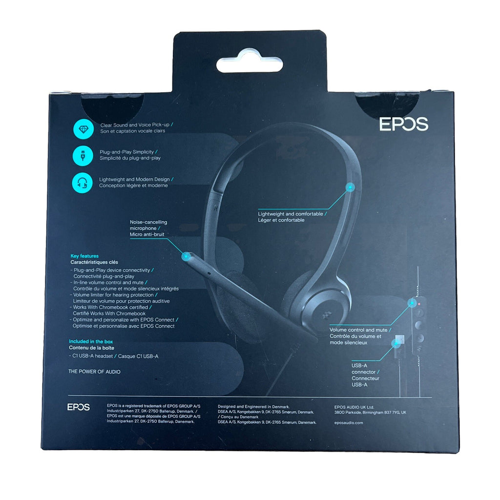 EPOS C1 Vielseitiges Business-Headset Mit Universellem 3,5-Mm-Klinkenstecker,1