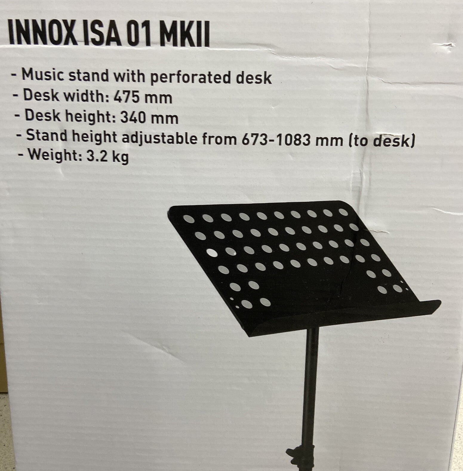 INNOX ISA 01 MKII Notenständer Orchestral Music Stand Black2