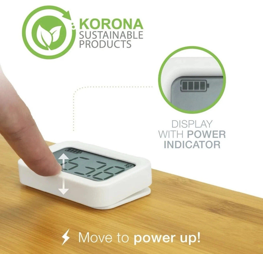 KORONA MIRIAM Körperwaage Personenwaage batterielos Bambus 150kg LCD-Display2