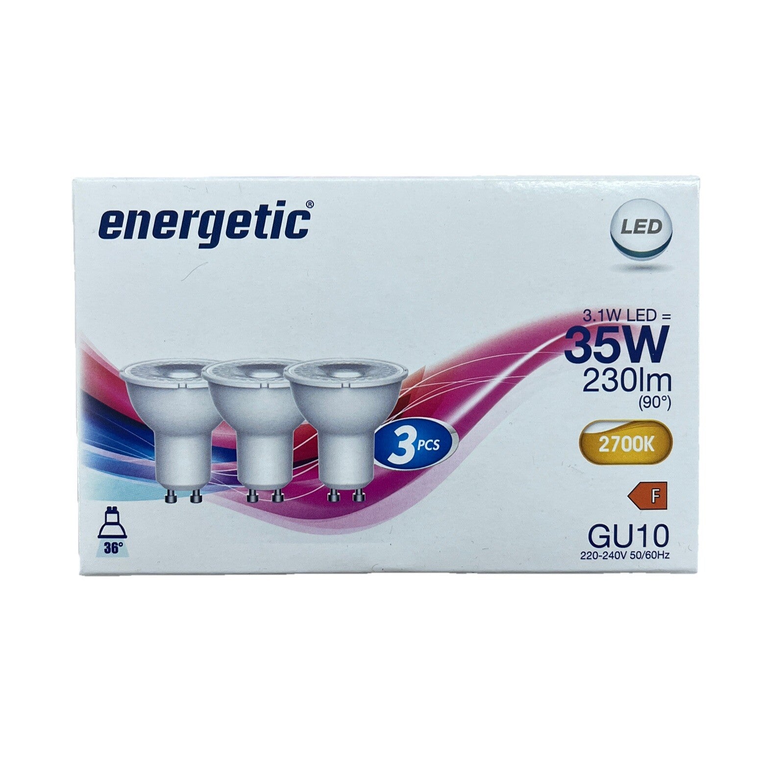 Nordlux 3er Pack LED Leuchtmittel GU10 3,1Watt (230lm) 2700K0