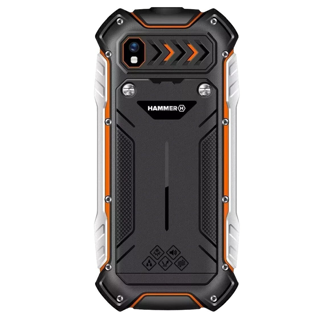 HAMMER Baustellen Handy Boost LTE, 2,4" Display, 3500 mAh, 256 MB Schwarz-Orange1