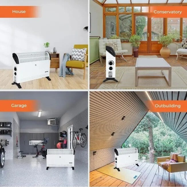  Heizung Elektroheizer Radiator Heizkörper Konvektor 1800W NEU3