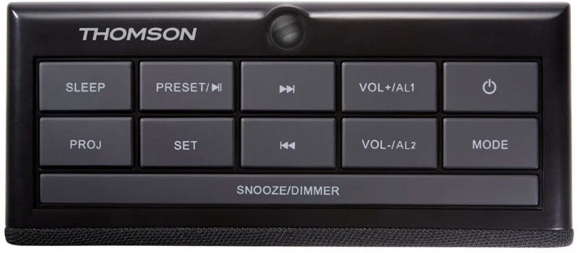 Thomson Radiowecker CL300P schwarz Projektor Beleuchtung USB FM Radio TH3587111