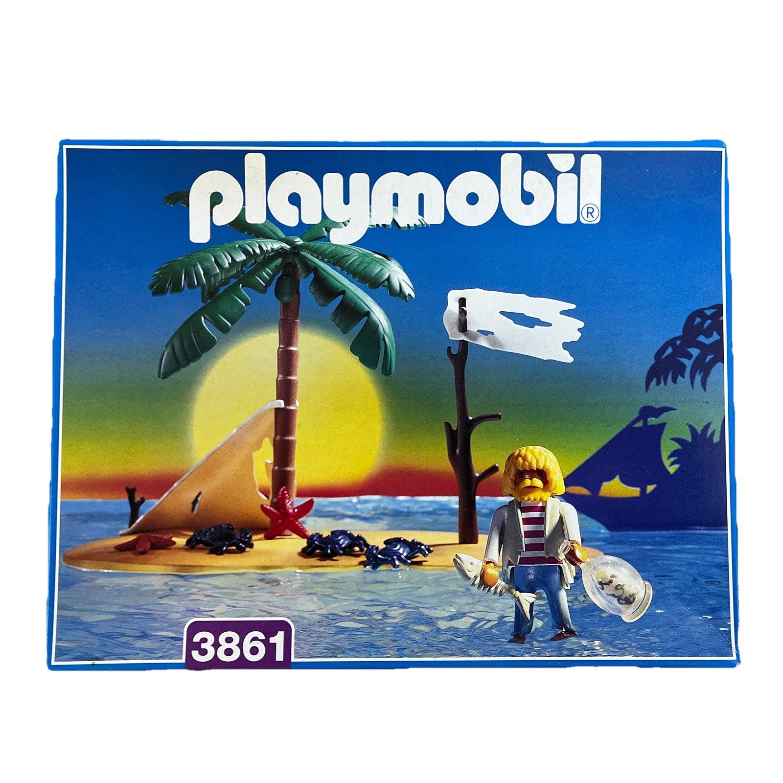 Playmobil 3861 "Insel mit gestrandetem von 1996- RAR/selten!0